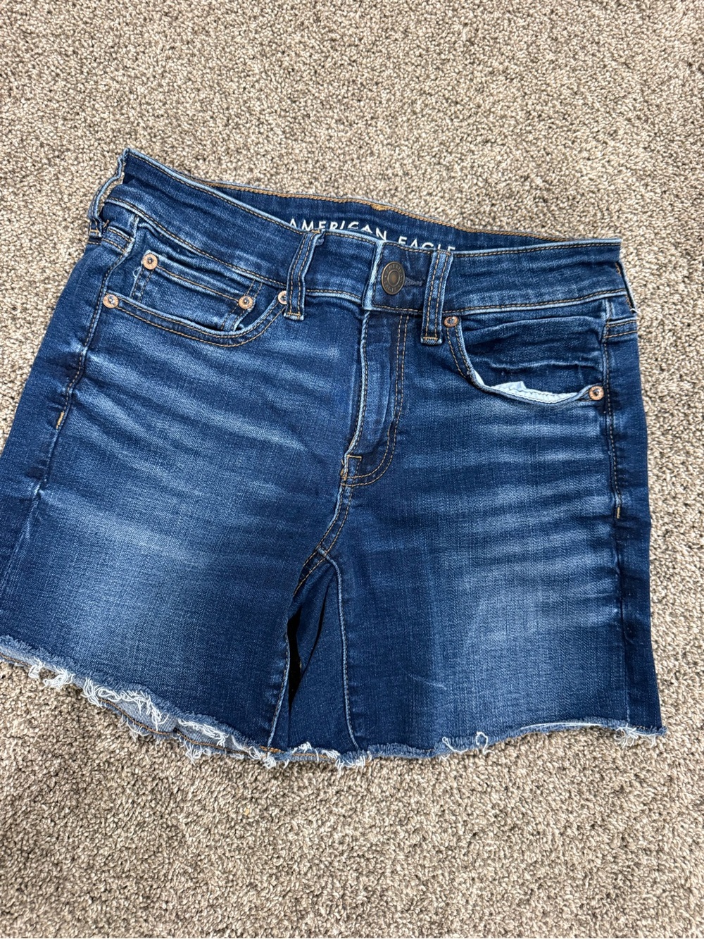 American Eagle Outfitters Dark Blue Denim Shorts